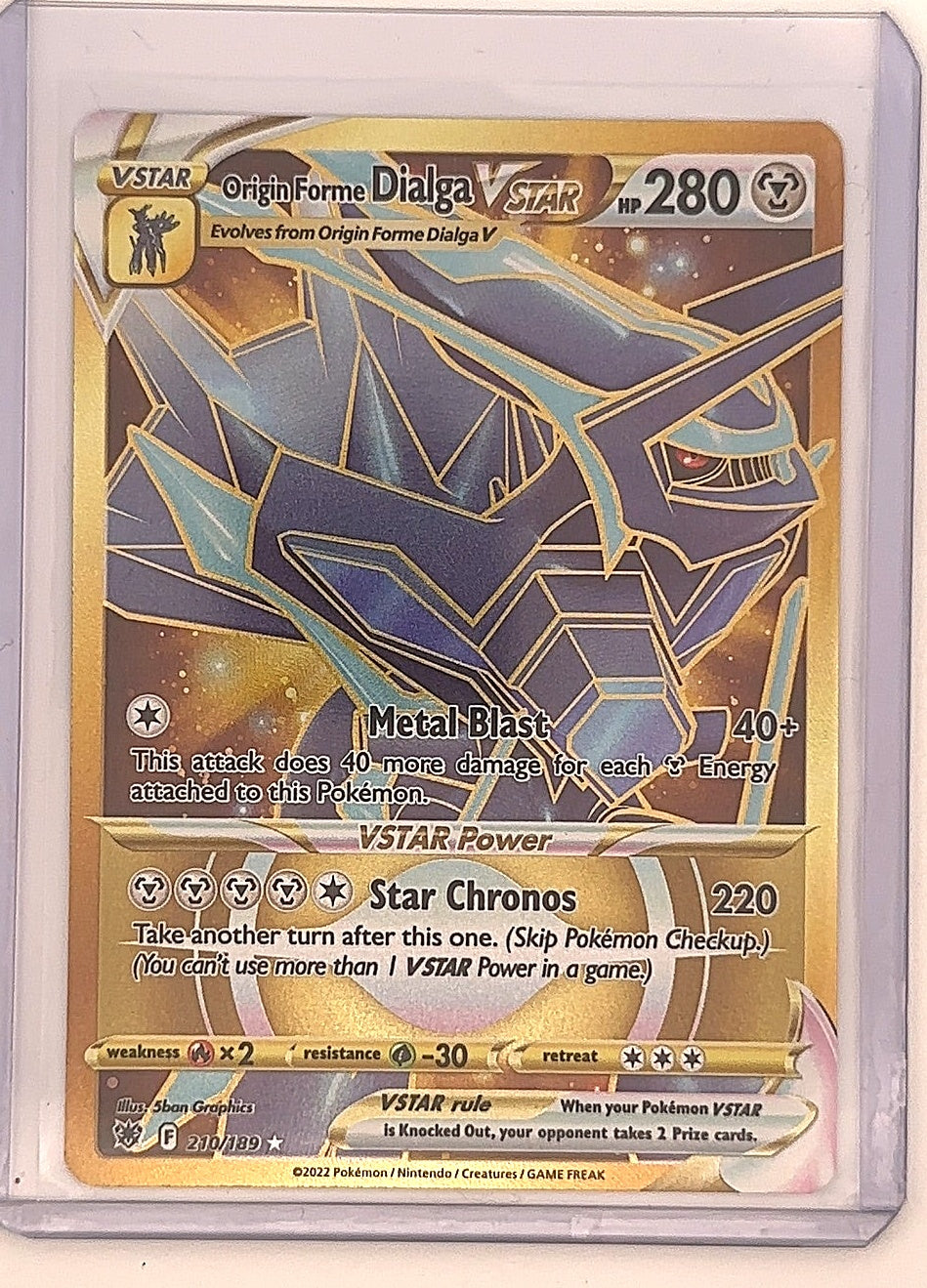 Origin Forme Dialga VSTAR - 210/189 (Secret) #210/189 — front