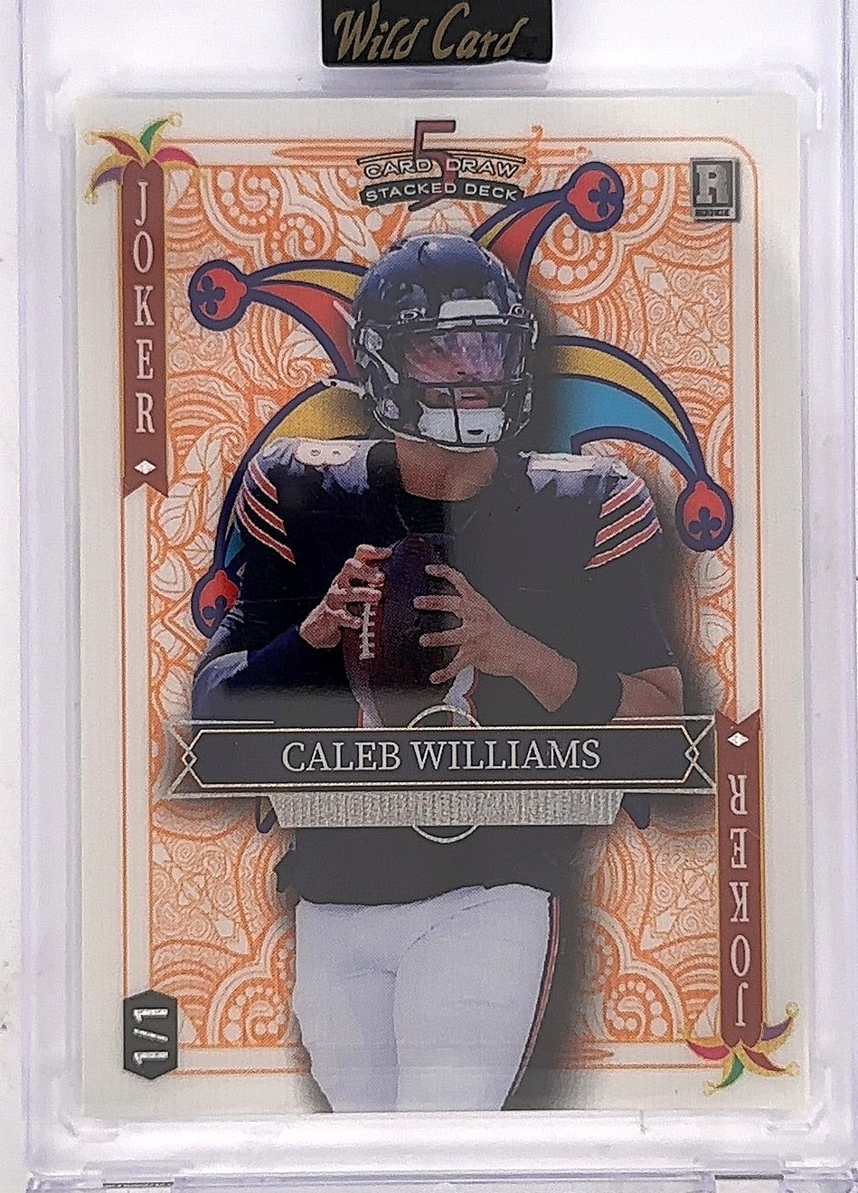 Caleb Williams Joker 1/1 Wild Card 2024 — front
