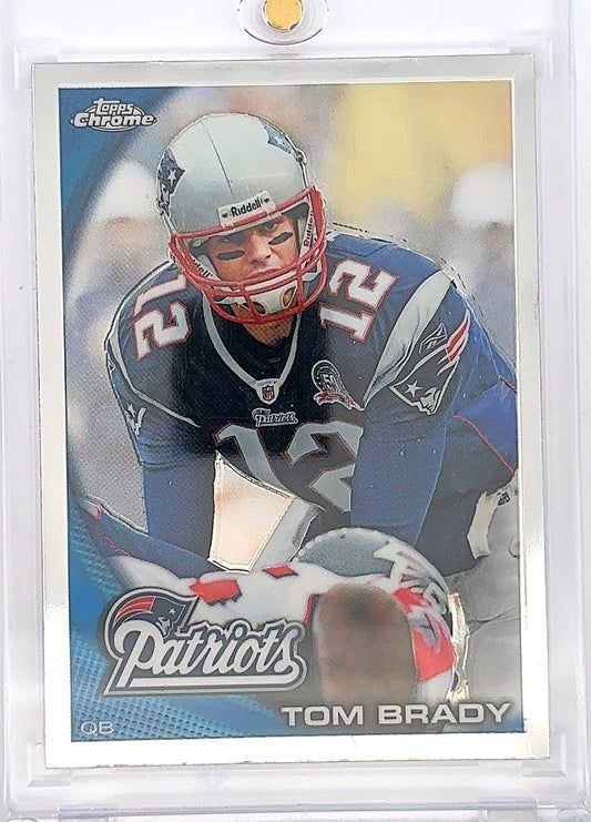 2010 Topps Chrome Tom Brady #C80 — front