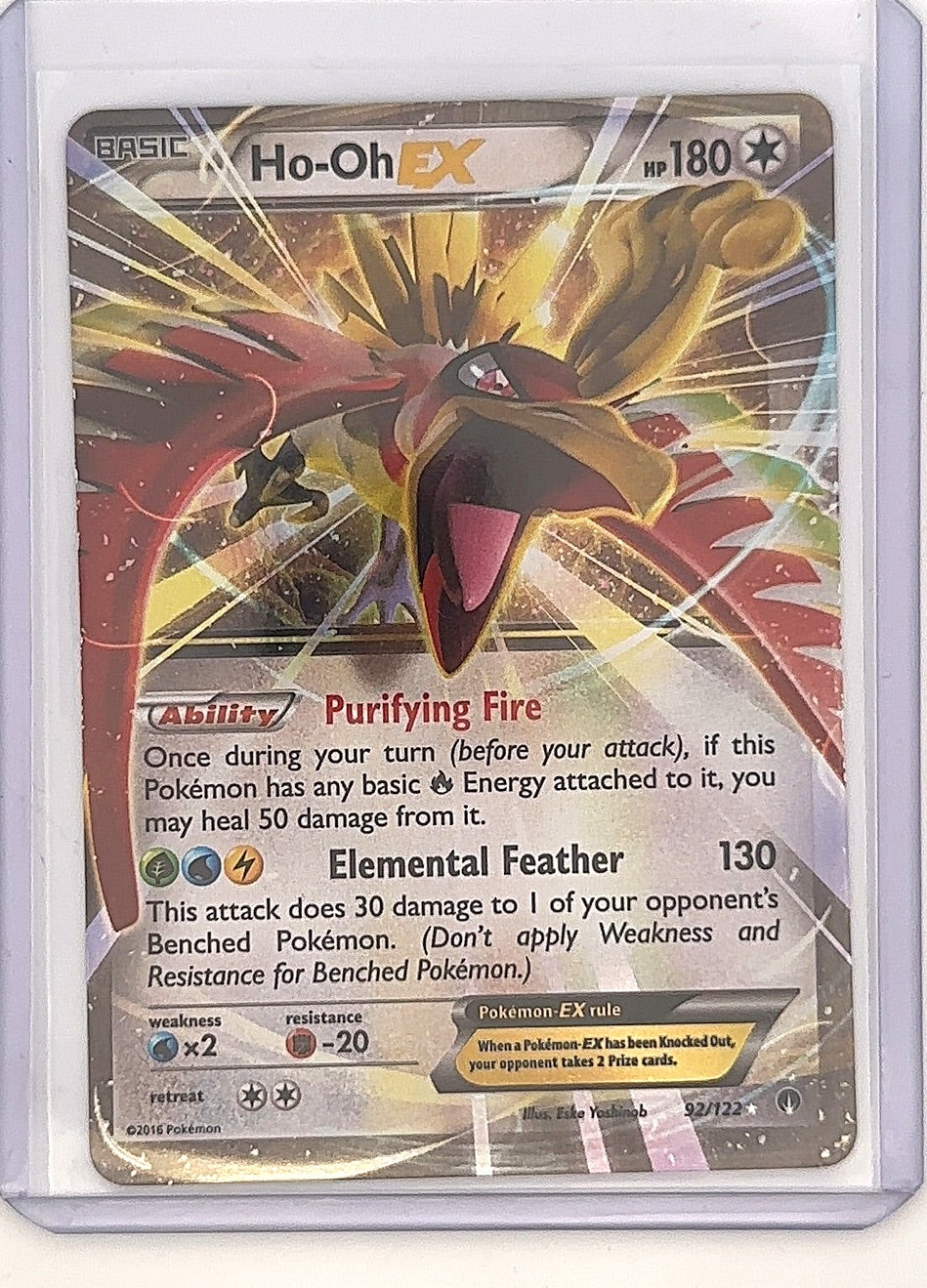 Ho-Oh EX #92/122 — front