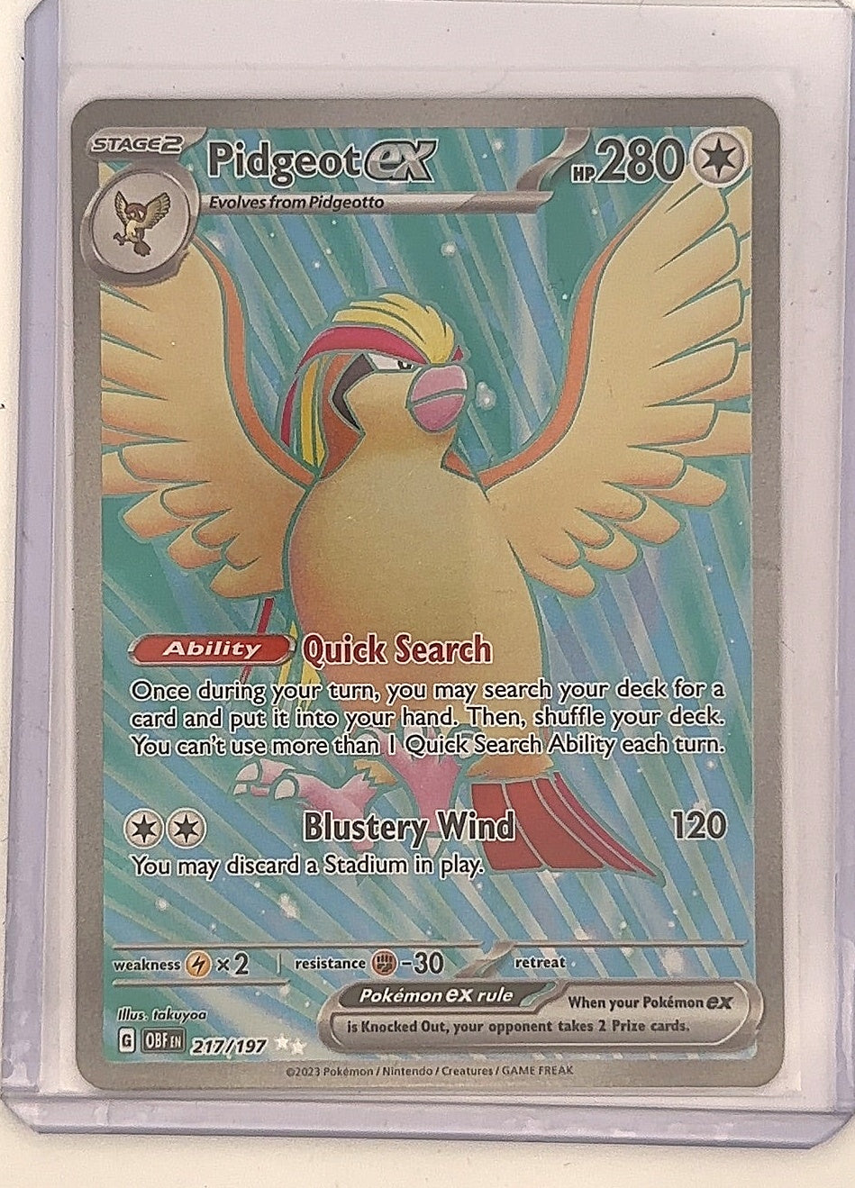 Pidgeot ex - 217/197 #217/197 — front
