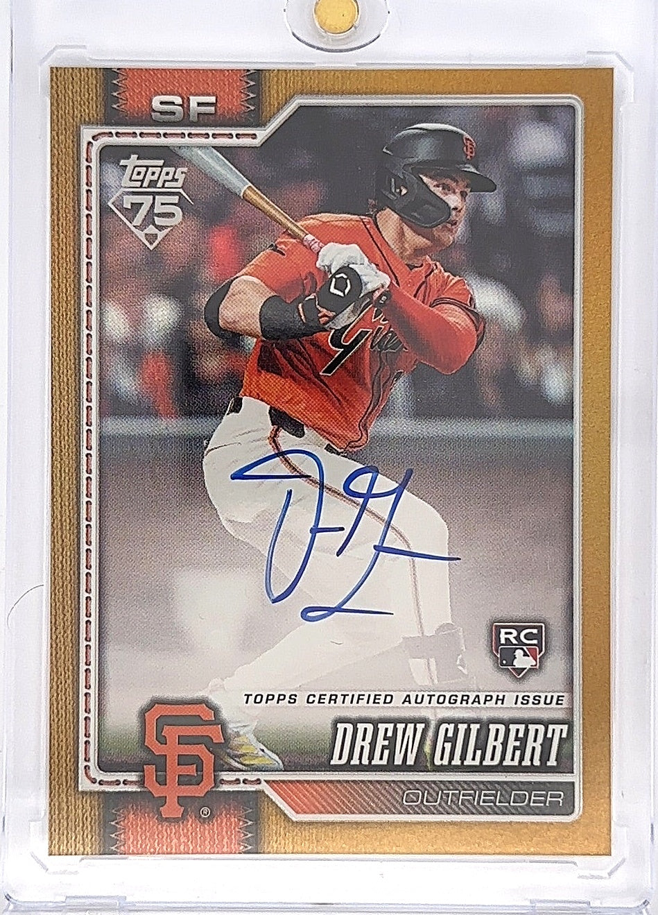 2026 Topps Drew Gilbert [1952 Variation Autograph] #155 12/50 — front
