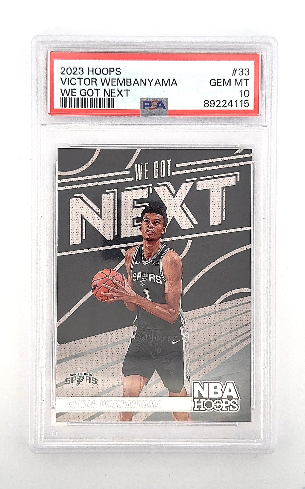 2023 Panini Hoops We Got Next Victor Wembanyama #33 PSA 10 — front
