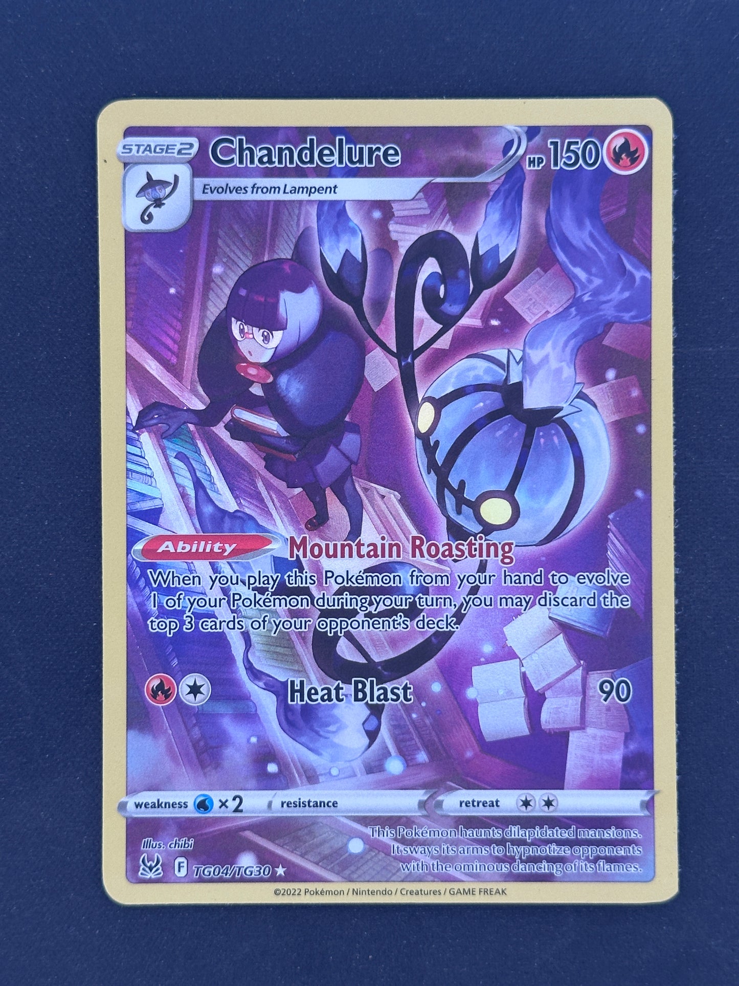 Chandelure SWSH11: Lost Origin Trainer Gallery #TG04/TG30 — front