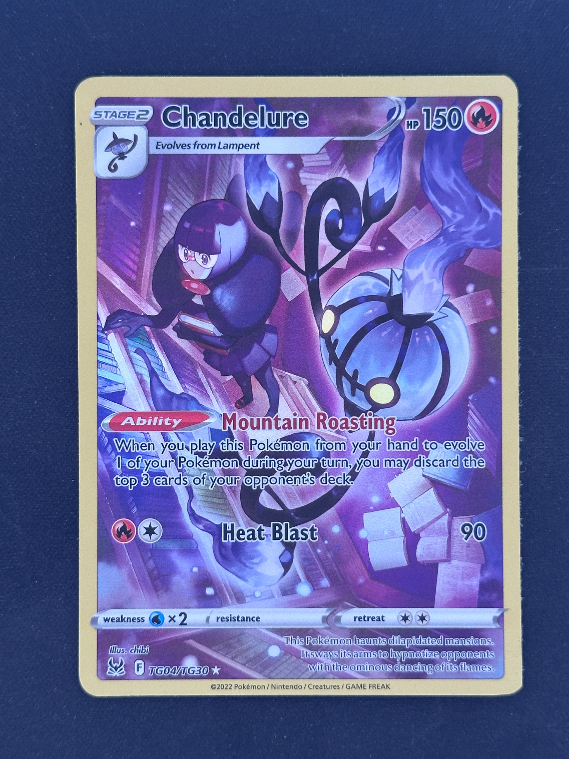 Chandelure SWSH11: Lost Origin Trainer Gallery #TG04/TG30 — front