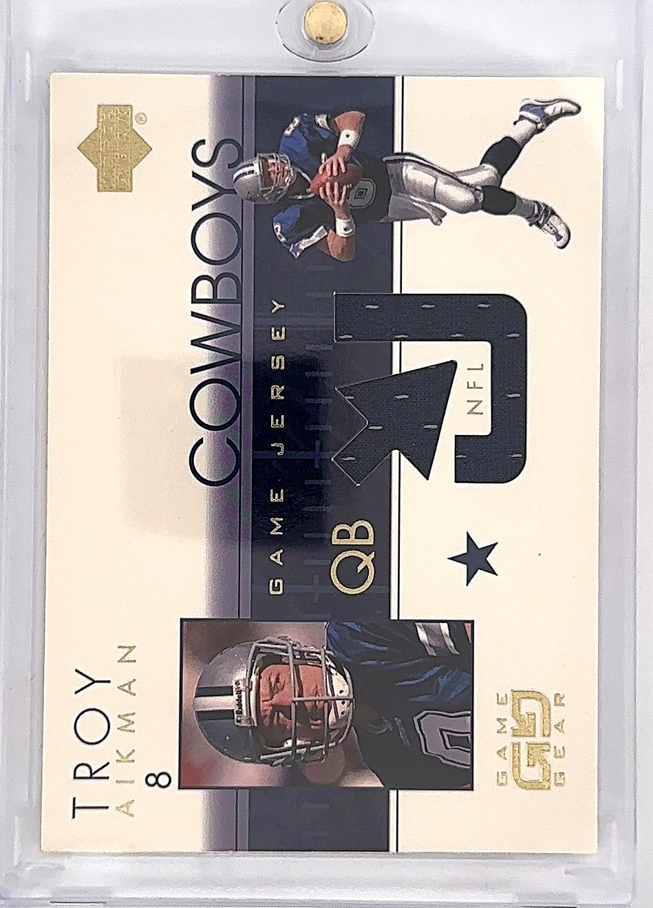 Troy Aikman Game Jersey Upper Deck — front