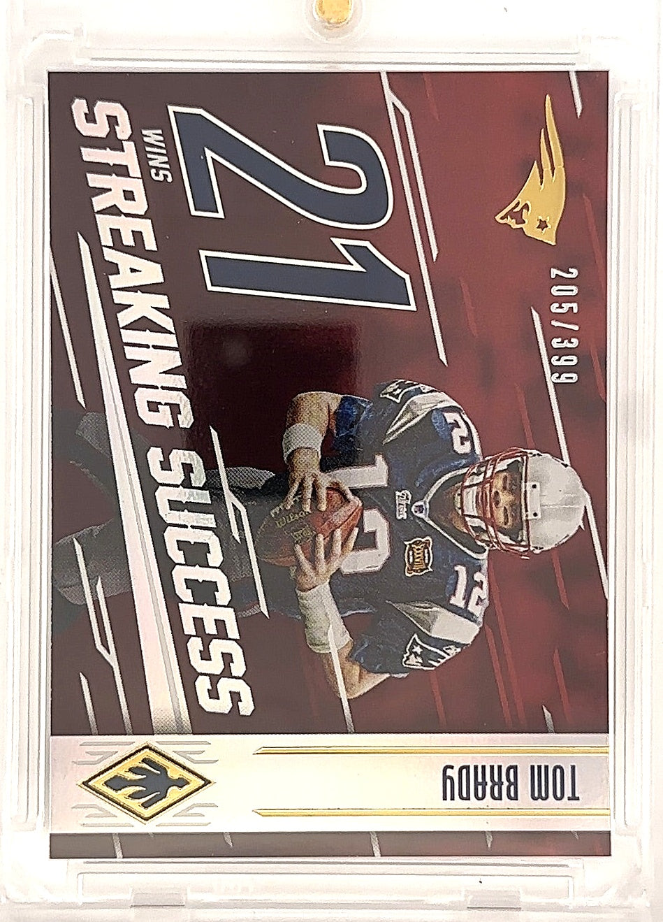 2016 Panini Phoenix Streaking Success Tom Brady #SS-TB — front