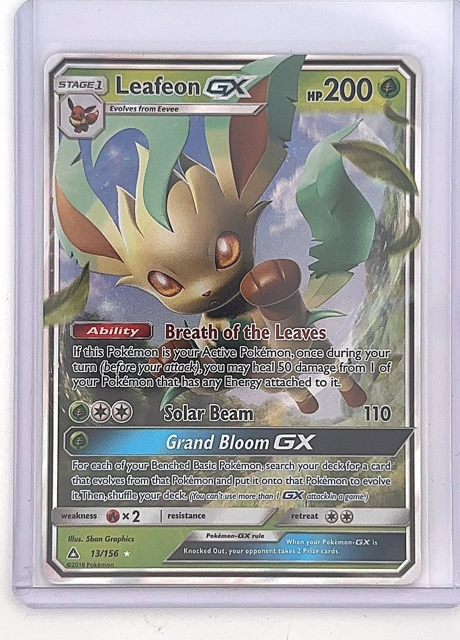 Leafeon GX #13/156 — front