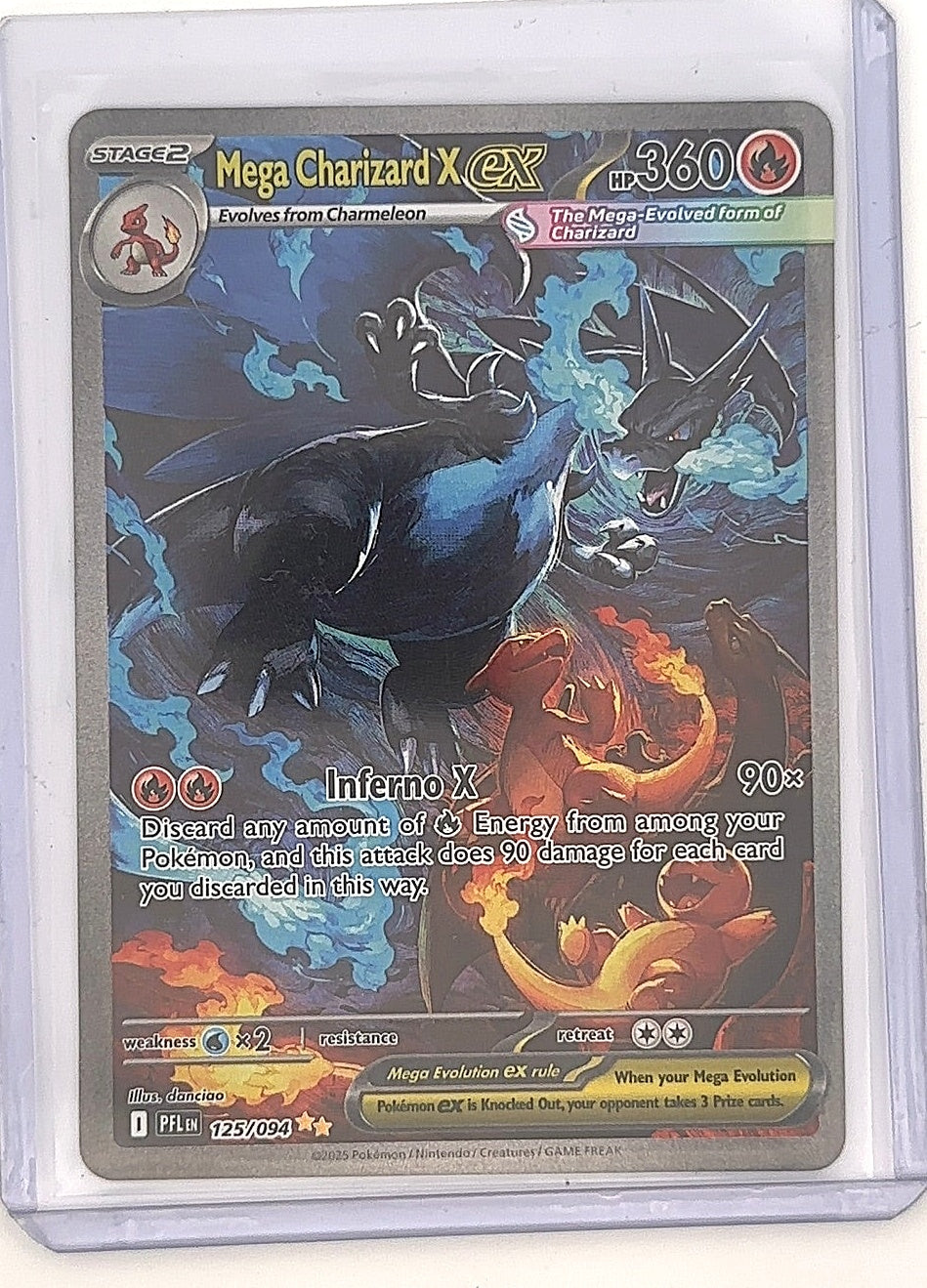 Mega Charizard X ex - 125/094 #125/094 — front