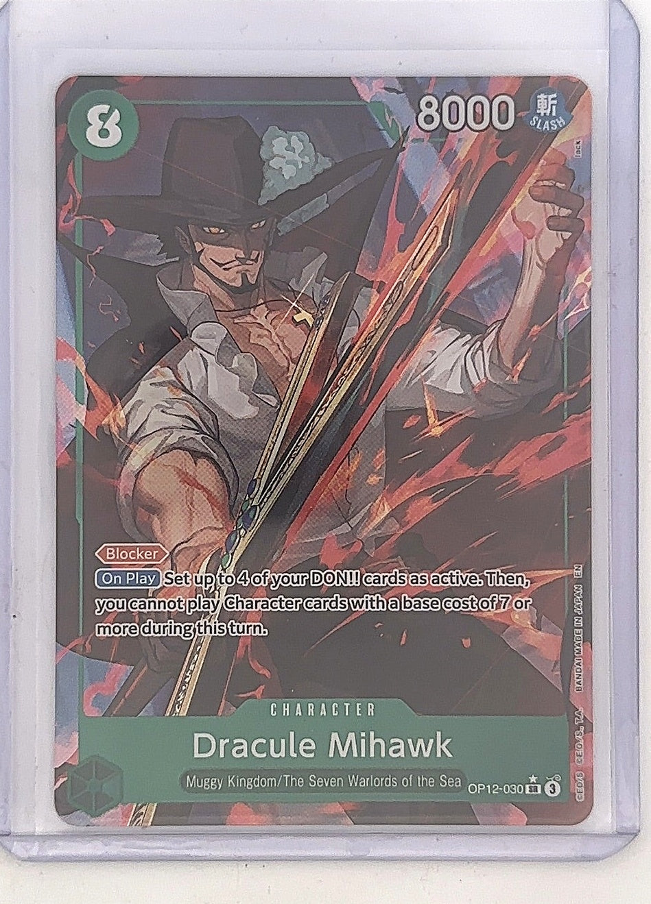 Dracule Mihawk OP12-030 — front