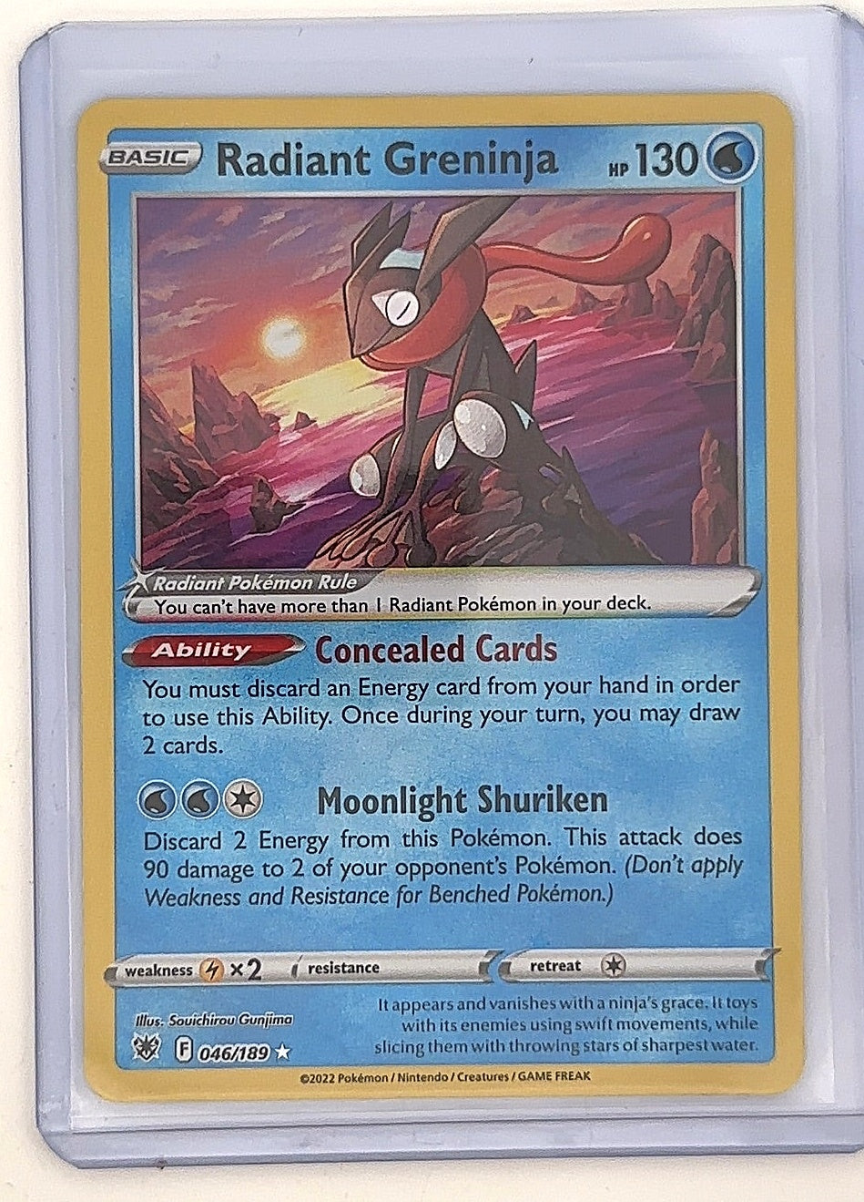 Radiant Greninja #046/189 — front