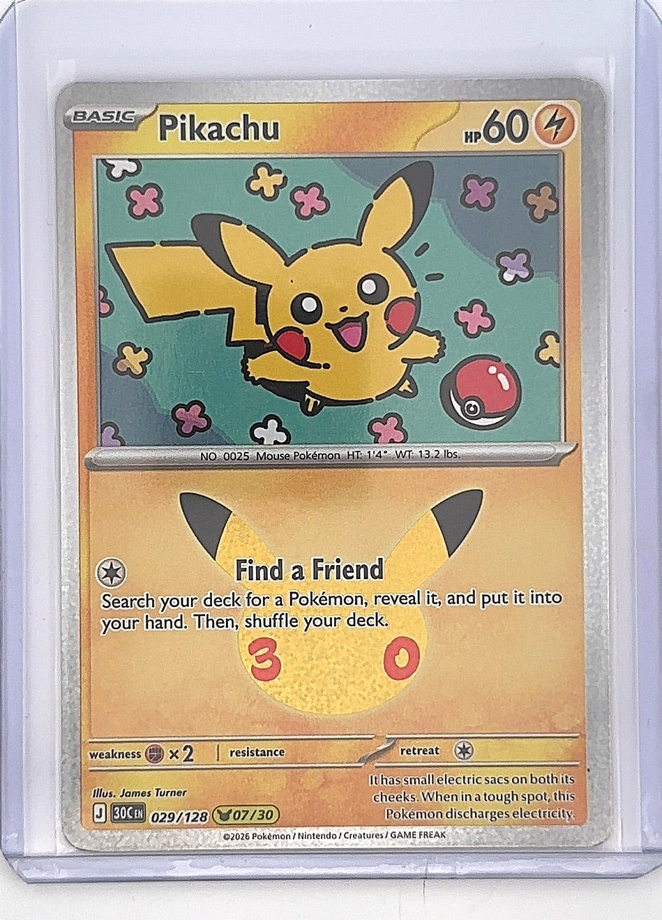 Pikachu - 029/128 #029/128 — front