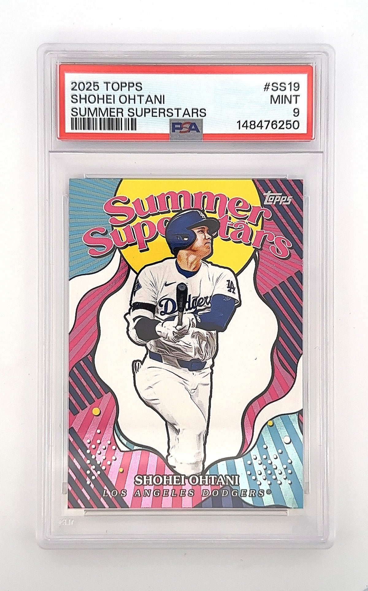 2025 Topps Summer Superstar Shohei Ohtani [Pink Foil] #SS-19 PSA 9 — front