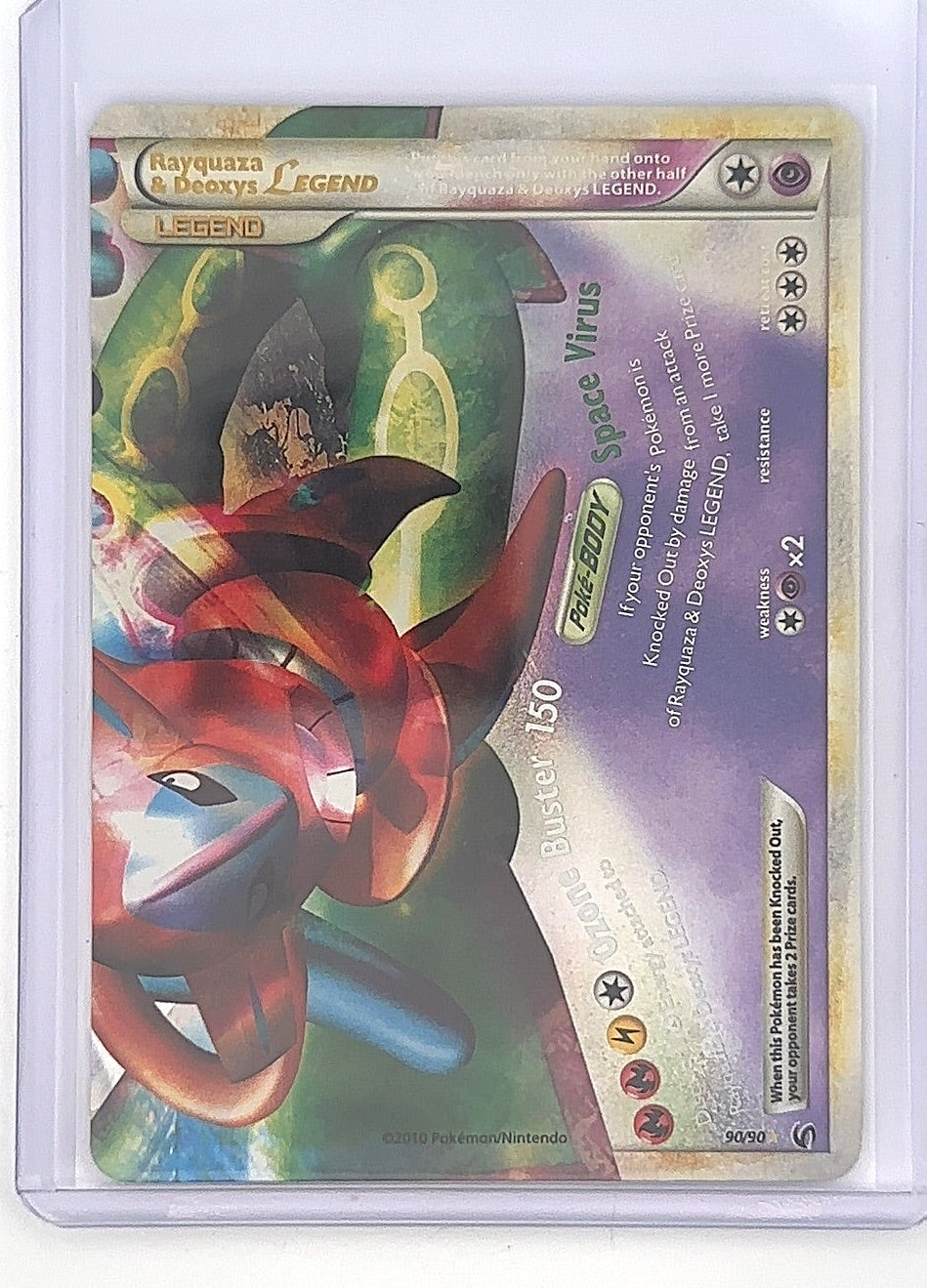 Rayquaza & Deoxys Legend (Bottom) #90/90 — front