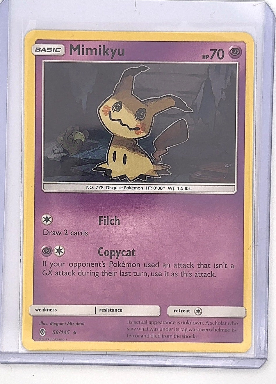 Mimikyu - 58/145 (SM Guardians Rising) #058/145 — front