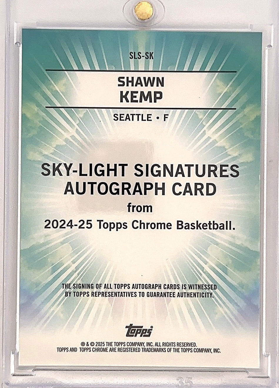 Shawn Kemp Sky-Light Signatures 2025 — back