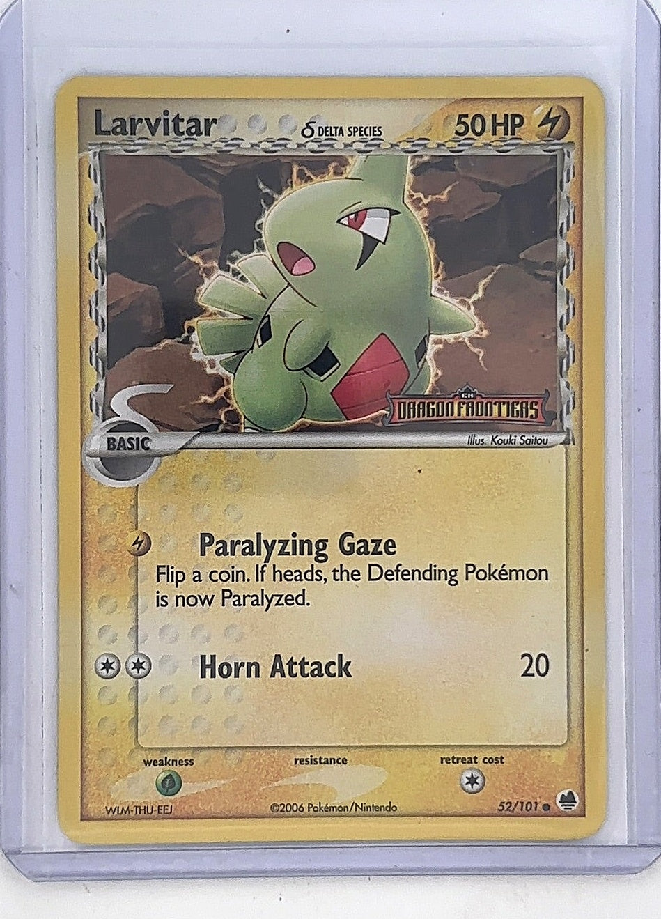 Lavitar (Delta Species) - EX Dragon Frontiers Stamp #52/101 - Damaged — front