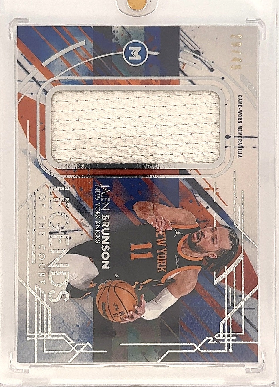 2025 Topps Motif Legends of the Court Relic Jalen Brunson /99 #LCR-JB — front