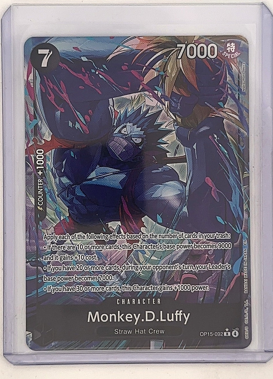 One Piece Monkey.D.Luffy OP15-092 R — front