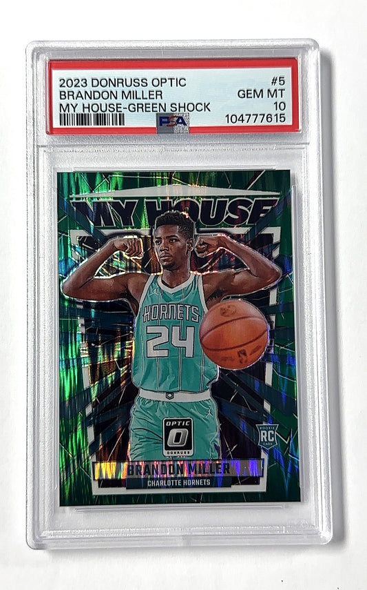 Brandon Miller Donruss Optic PSA GEM MT 10 — front