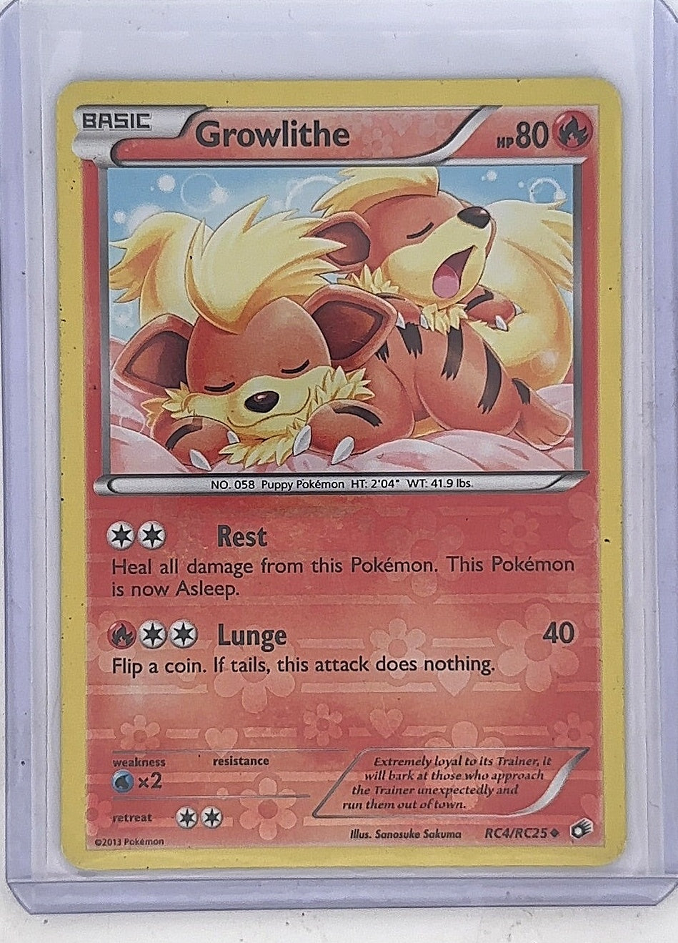 Growlithe #RC4/RC25 — front
