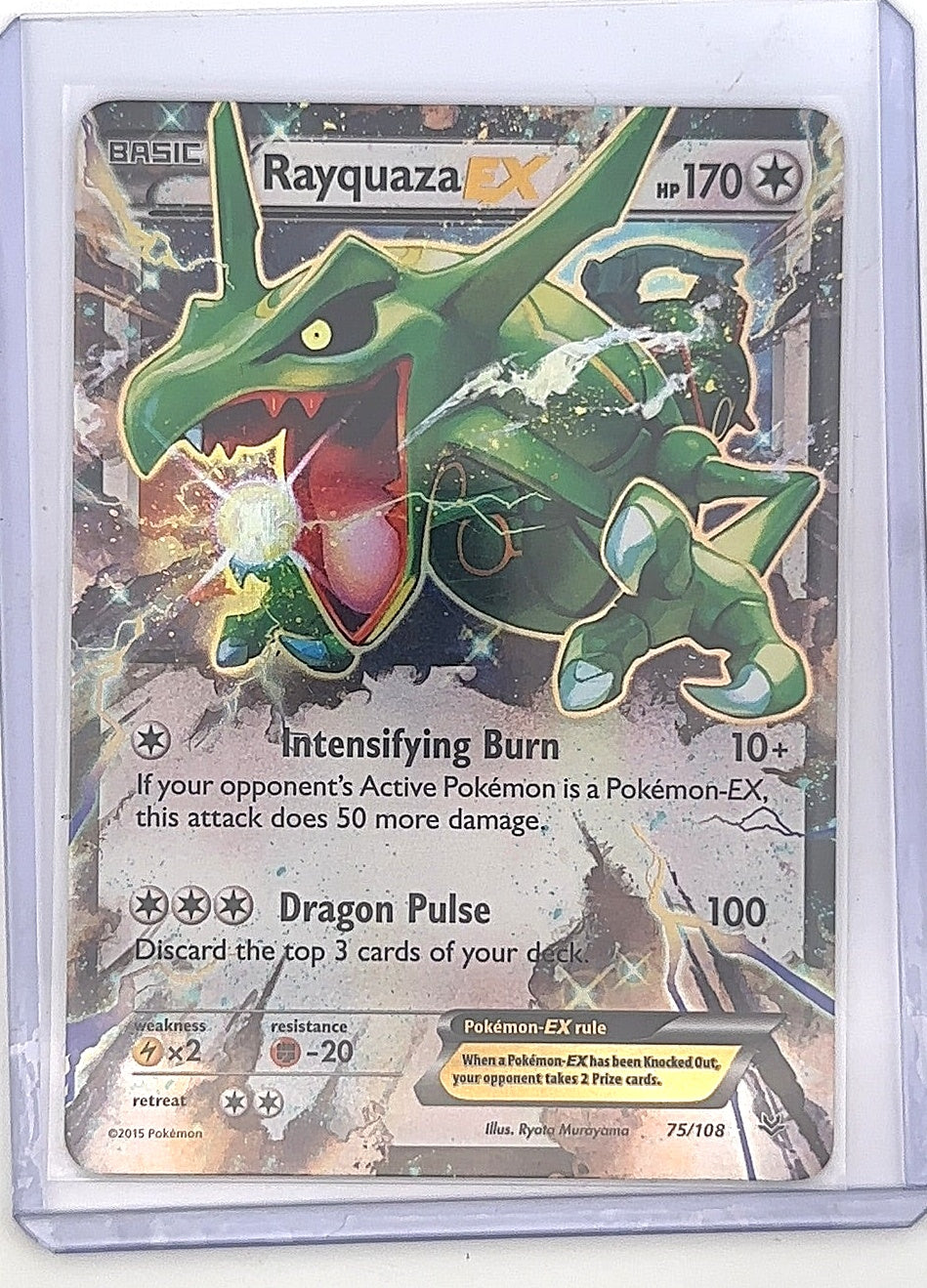 Rayquaza EX (75) #75/108 — front