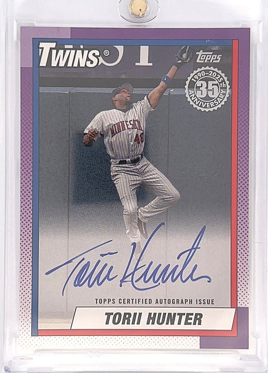 2025 Topps 1990 Autograph Torii Hunter #90A-TH — front