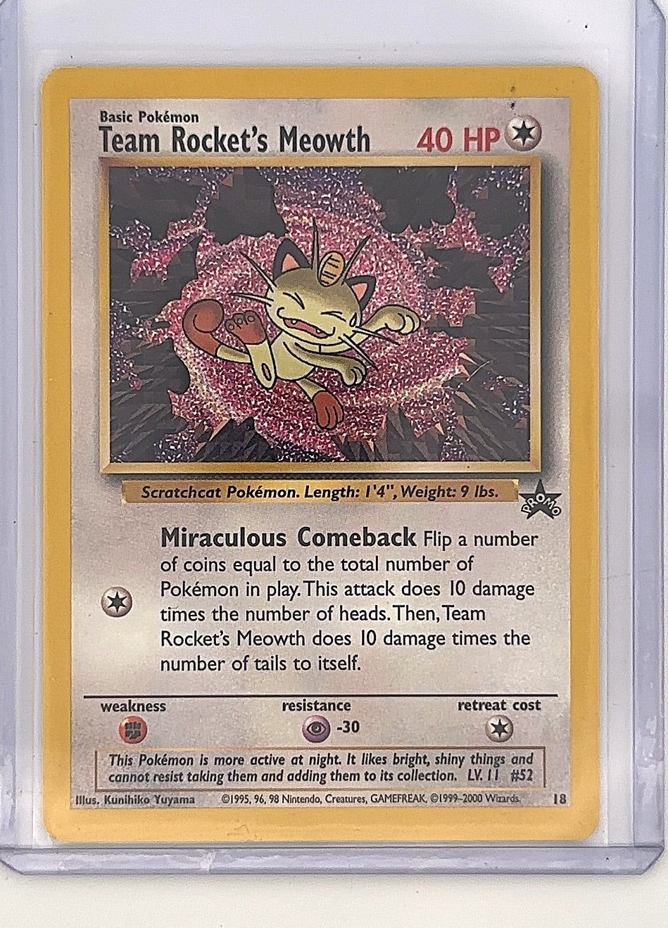 Team Rocket's Meowth #18/53 — front