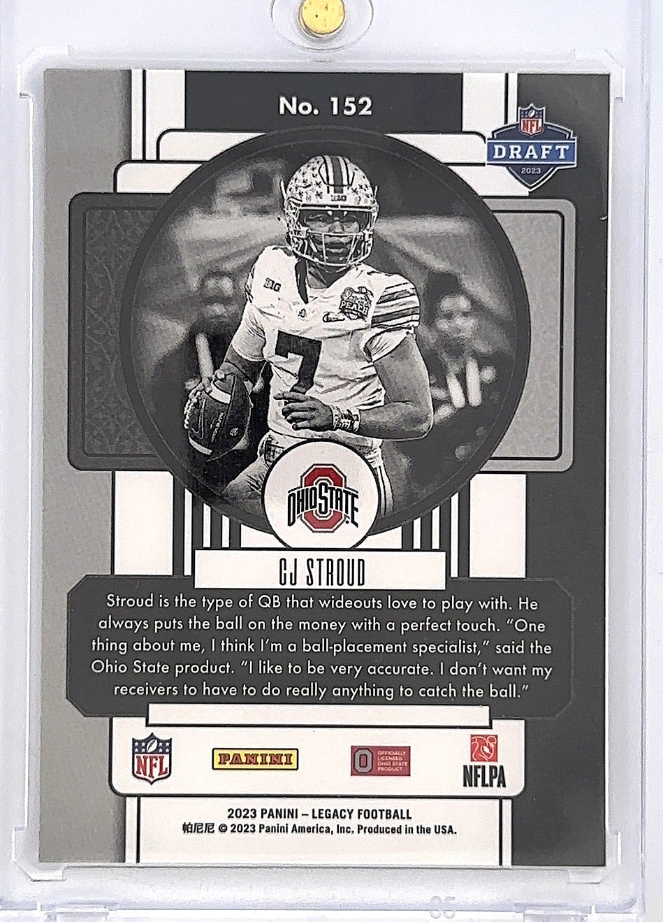 2023 Panini Legacy C. J. Stroud #152 — back