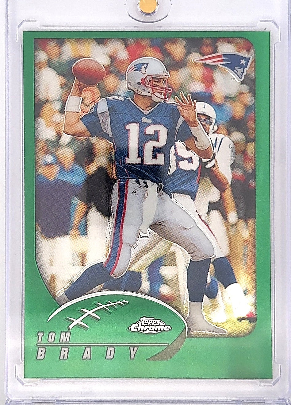 2002 Topps Chrome Tom Brady #100 — front