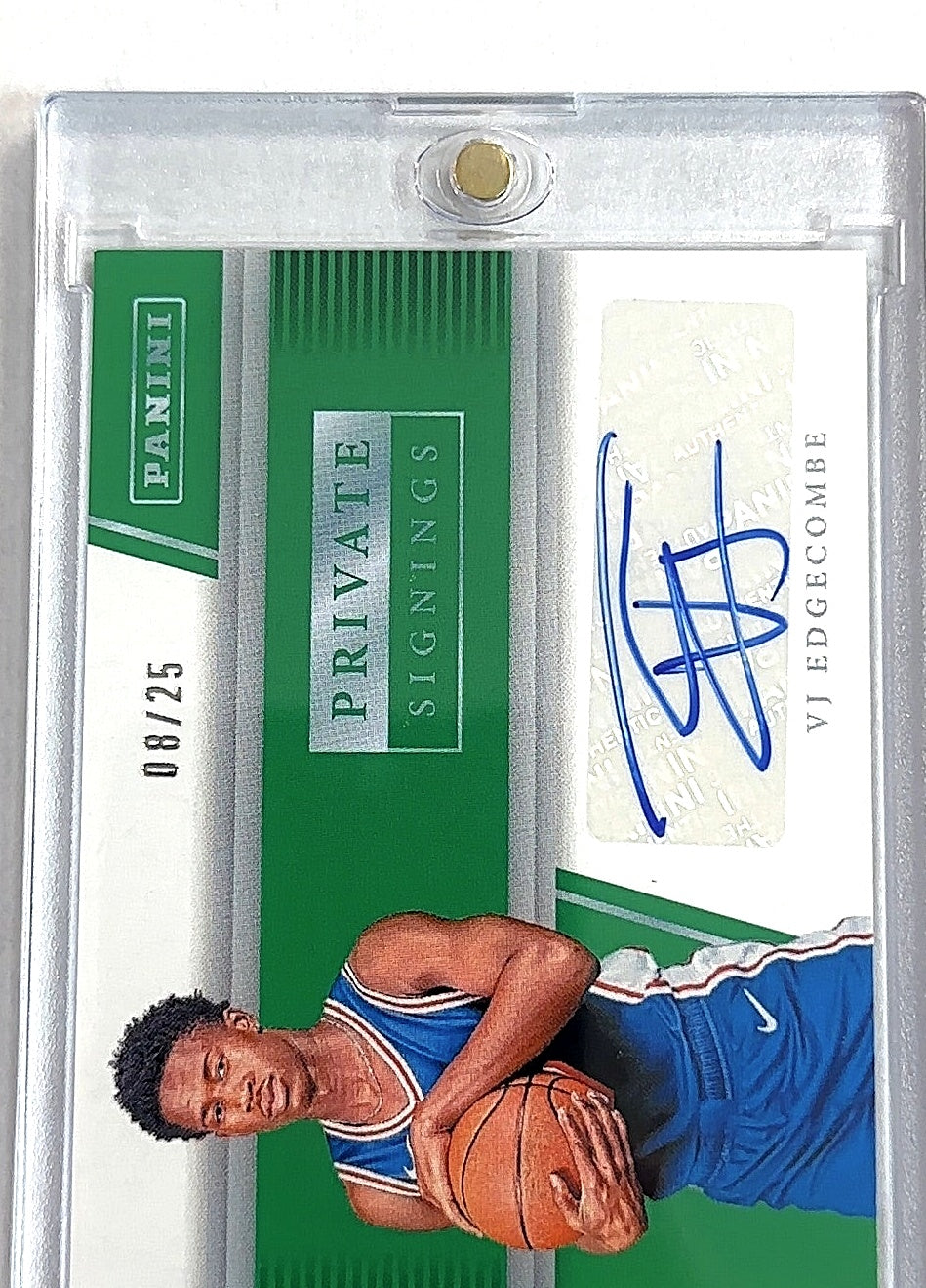 VJ Edgecombe Panini Private Signings — front
