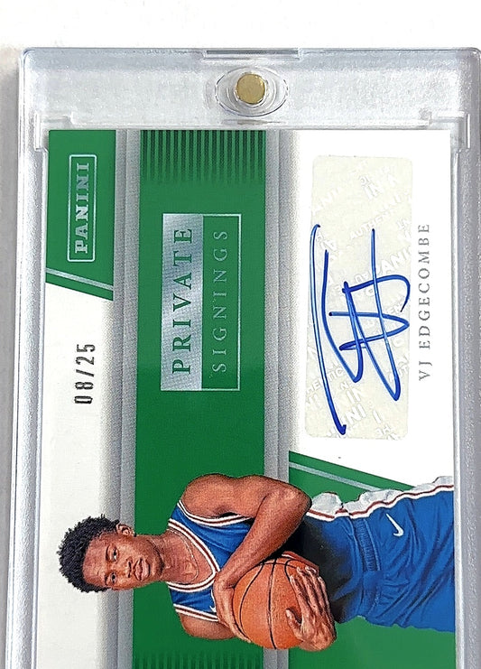 VJ Edgecombe Panini Private Signings — front