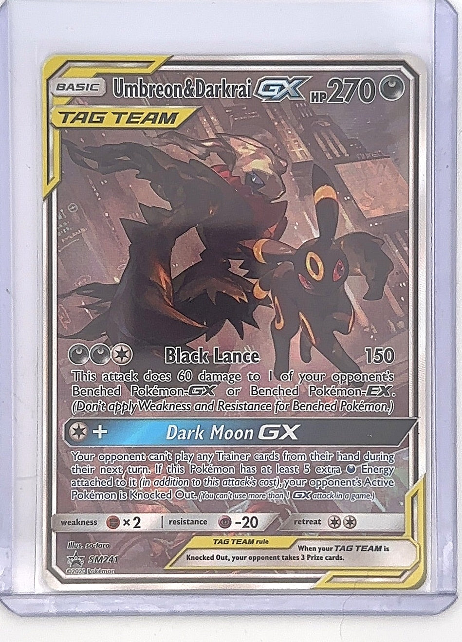 Umbreon & Darkrai GX - SM241 #SM241 — front
