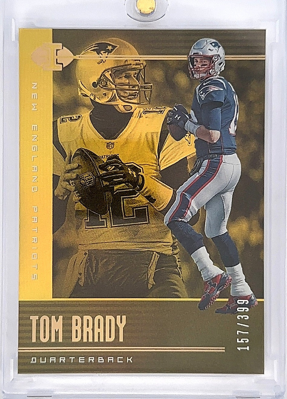 2019 Panini Luminance Tom Brady [Gold] #65 — front