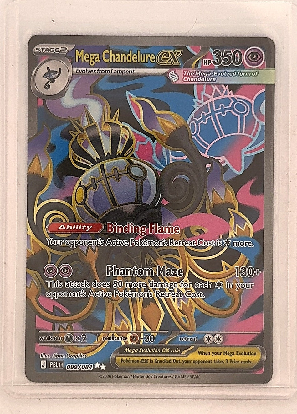 Mega Chandelure ex - 099/084 #099/084 — front