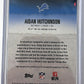 2025 Topps Signature Class Aidan Hutchinson [Autograph] #74 — back