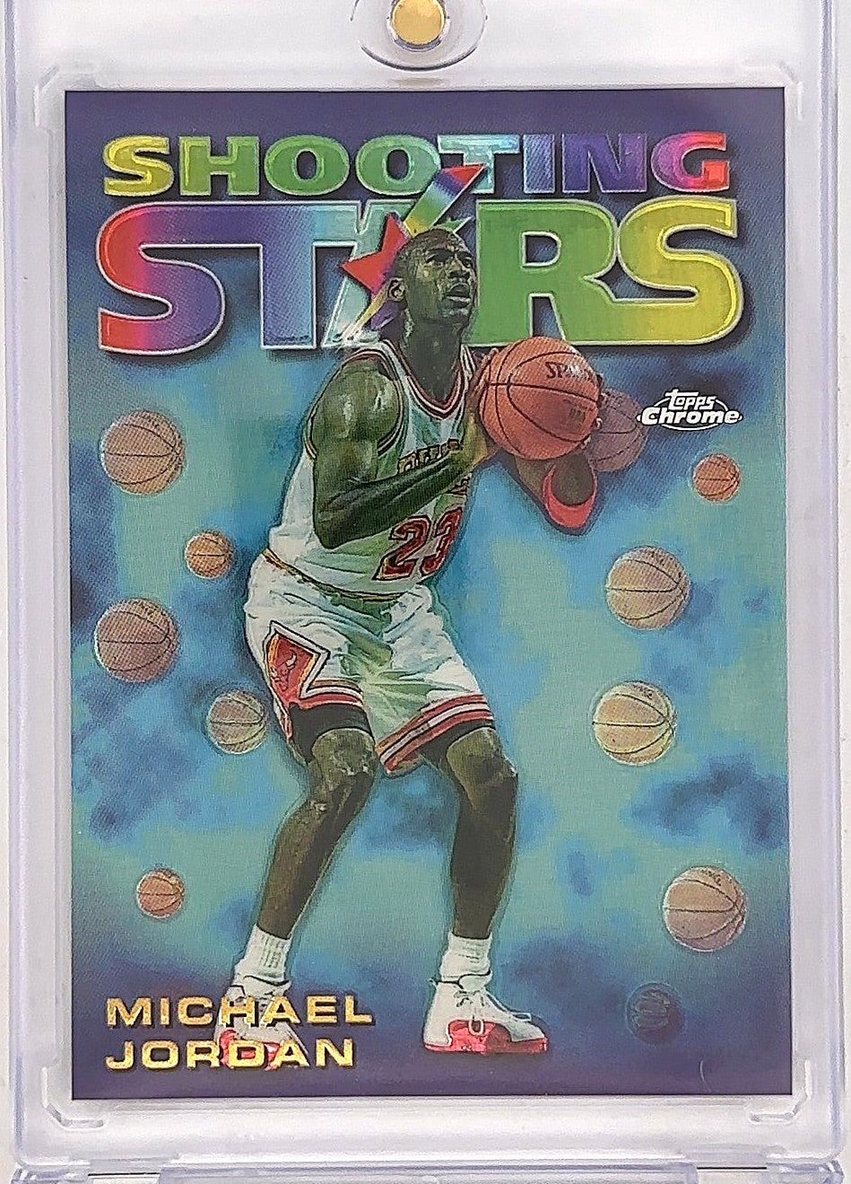 1997 Topps Chrome Season's Best Michael Jordan [Refractor] #6 — front