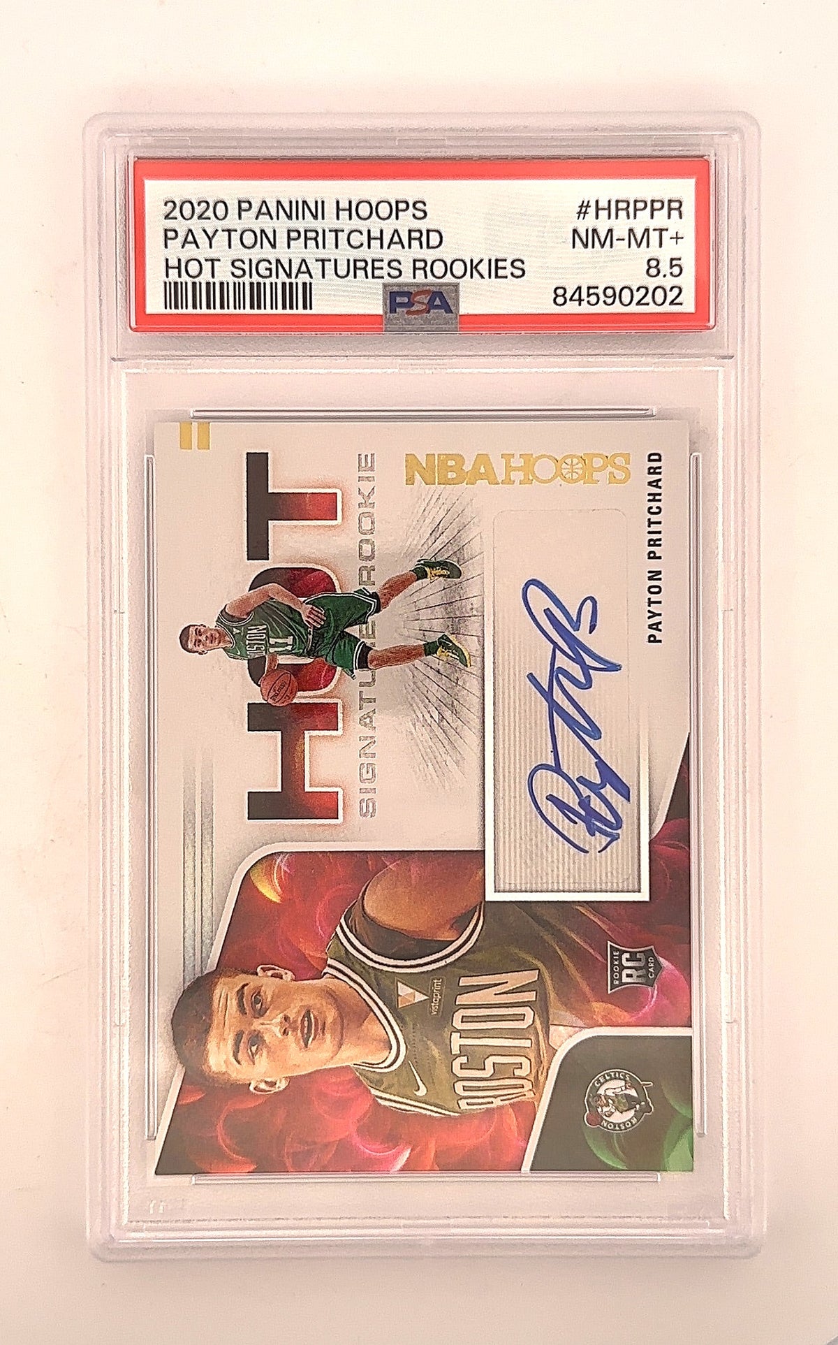 2020 Panini Hoops Hot Signatures Payton Pritchard #HR-PPR PSA 8.5 — front