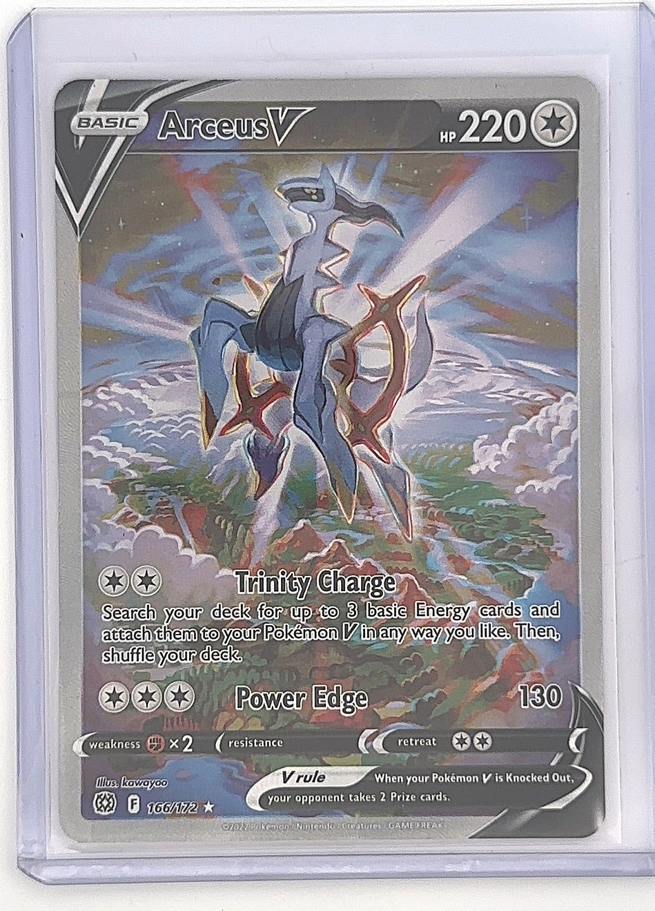 Arceus V (Alternate Full Art) #166/172 — front