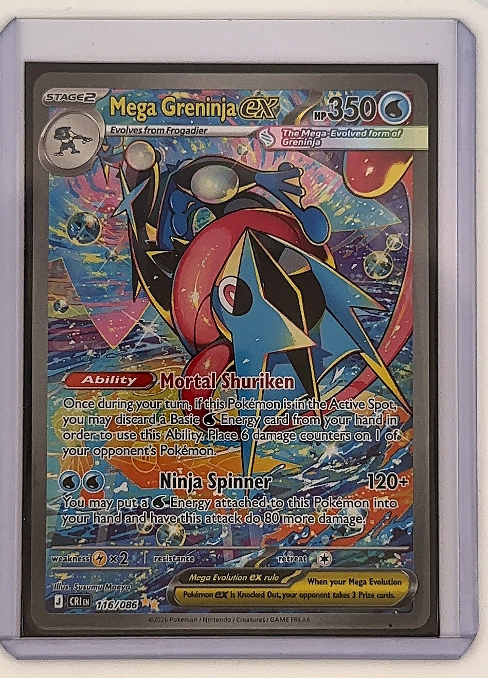 Mega Greninja ex - 116/086 #116/086 — front