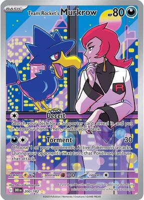 Team Rocket's Murkrow - 200/182 #200/182 — stock
