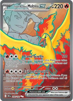 Team Rocket's Moltres ex - 208/182 #208/182 — stock