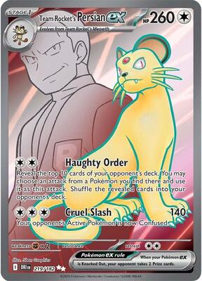Team Rocket's Persian ex - 219/182 #219/182 — stock