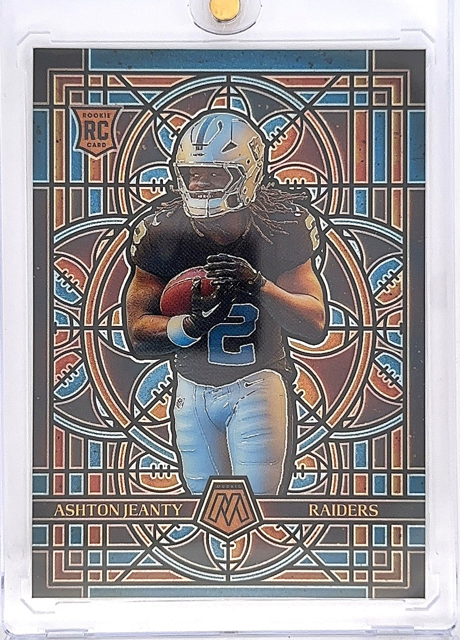 2025 Panini Mosaic Stained Glass Ashton Jeanty #14 — front