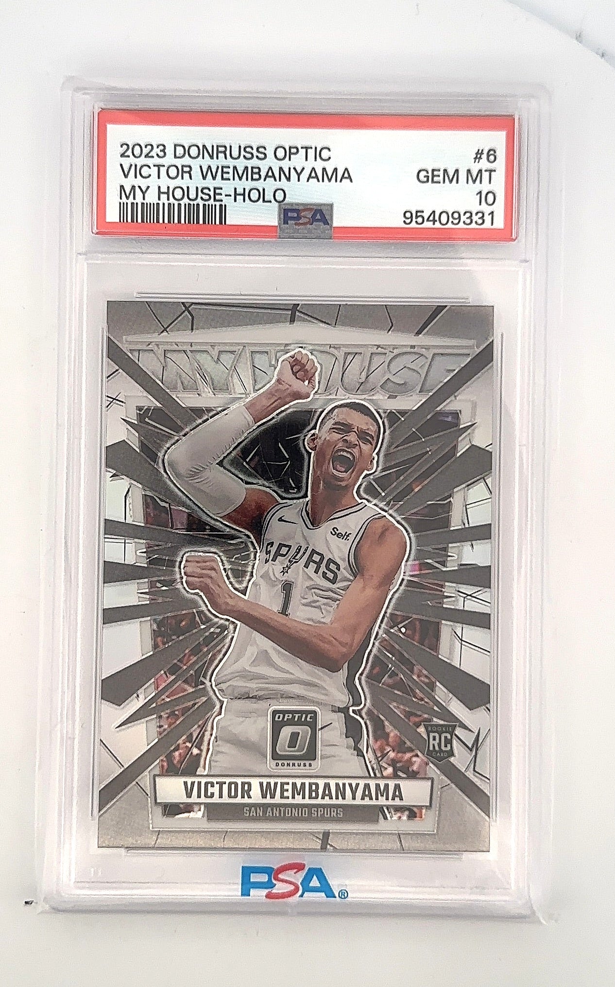 2023 Donruss Optic My House Victor Wembanyama #6 PSA 10 — front