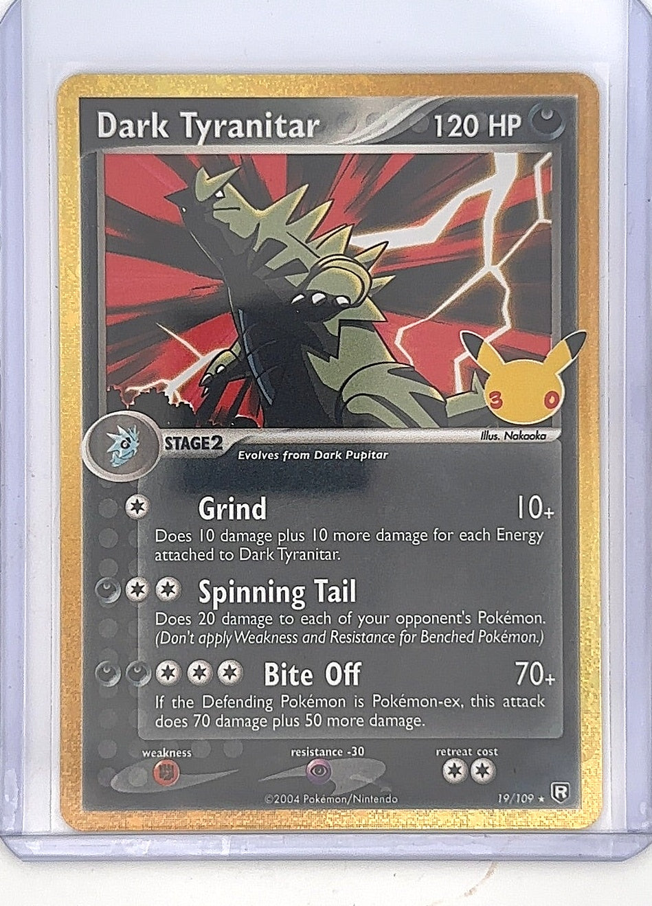 Dark Tyranitar #19/109 — front
