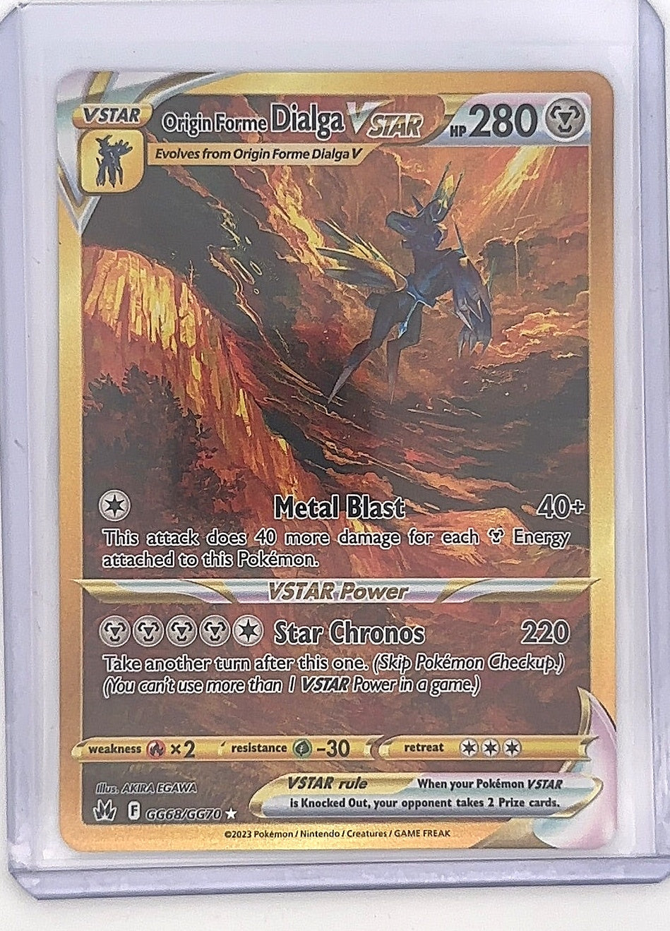 Origin Forme Dialga VSTAR (Secret) #GG68/GG70 — front