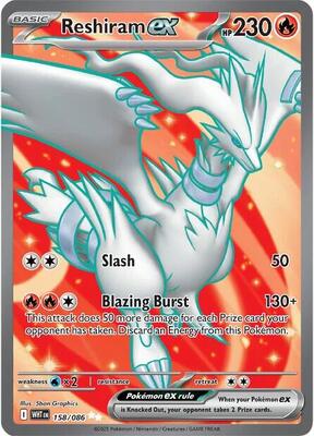 Reshiram ex - 158/086 #158/086 PSA GEM MT 10 — stock