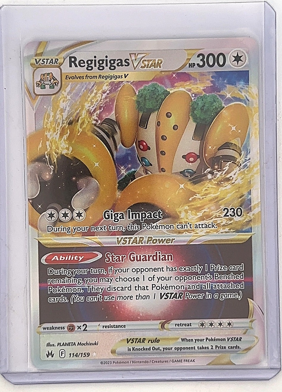 Regigigas VSTAR #114/159 — front