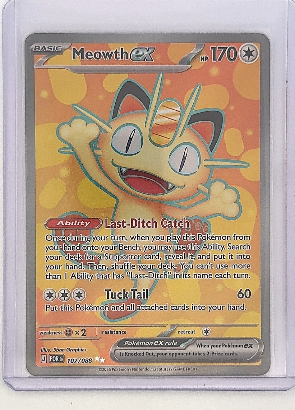 Meowth ex - 107/088 #107/088 — front